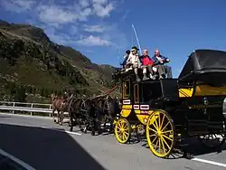 Postvogn som hestevogn