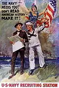 The Navy Needs You! Don't Read American History, Make It! (dansk: Flåden har brug for dig. Læs ikke USA's historie. Skab den!)