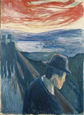 Edvard Munch, Fortvivlelse, 1892, Thielska galleriet