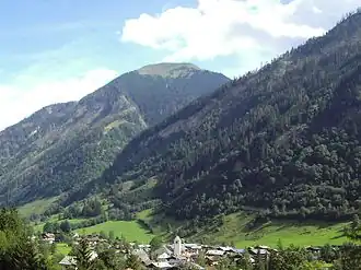 Udsyn over byen Fusch (fra sydvest)