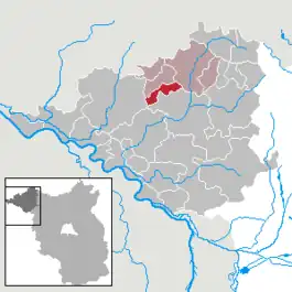 Beliggenhed af Gülitz-Reetz i Landkreis Prignitz