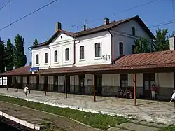 Den gamle jernbanestation i Dolhasca