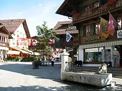 Hovedgaden i Gstaad, august 2007.