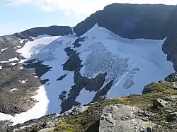 Gletsjeren i august 2009