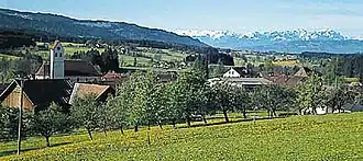 Landsbyen Wohmbrechts i Hergatz