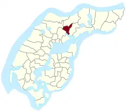 Placeringen af kommunen i {{{amt}}}.