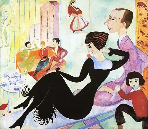 Atelierinteriør, 1916 (sv). Tilhører Moderna Museet