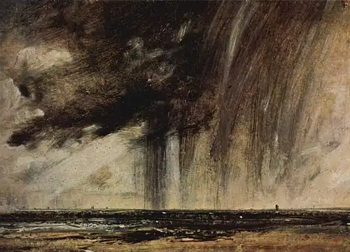 Havlandskab med regnskyer, 1827Seascape Study with Rain Cloud