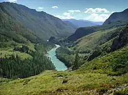 Katunfloden i Altaj bjergene