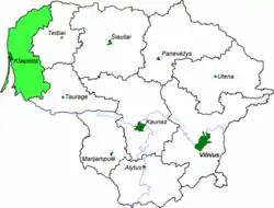 Klaipėda apskritis beliggenhed