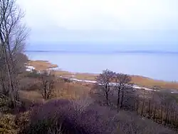 Nordøstkysten af søen