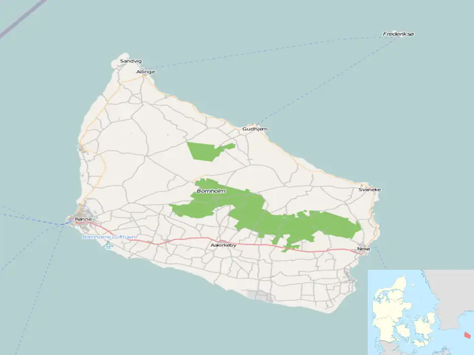 Bornholm ligger i Bornholm