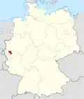 Tyskland, beliggenhed af Rhein-Erft-Kreis markeret