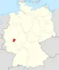 Tyskland, beliggenhed af Altenkirchen (Westerwald) markeret