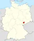 Tyskland, beliggenhed af Zwickau markeret
