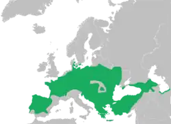 Udbredelsen af Løvfrø