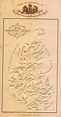 Et kort af de britiske øer, 1877