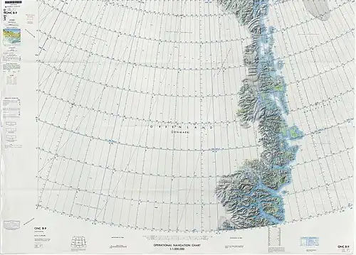Kort over det nordøstlige Grønland