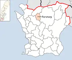 Perstorps kommuns beliggenhed i Skåne län