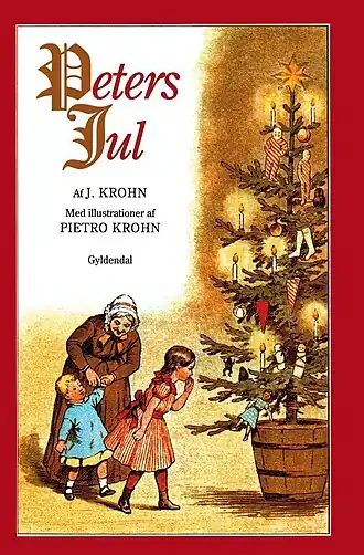 Peters Jul fra 1866 skrevet af Johan Krohn og illustreret af Otto Haslund og Pietro Krohn