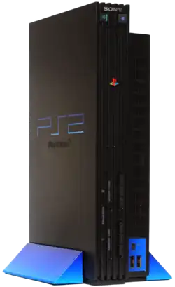 En PlayStation 2 i den originale farve