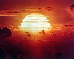 Prøvesprængning af "Apache", en amerikansk atombombe