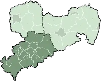 Regierungsbezirk Chemnitz i Sachsen