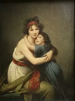Madame Vigée-Lebrun et sa fille, af Élisabeth Vigée-Le Brun,1789
