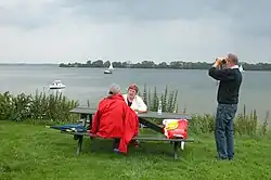 Den nordligste del af sundet, set fra Sottrupskov med Arnkil i baggrunden