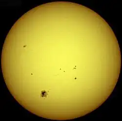 Billede af solen den 7. juni, 1992 (NASA)