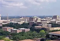 Udsigt over en del af Texas A&M Universitys campus