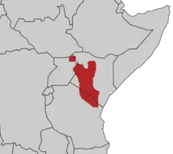 Hartlaubs turakos udbredelse