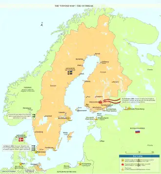 Situationen ved den finske krigs udbrud