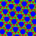 En af de 8 semi-regulære tessellationer (er p6, hvis man ser bort fra farverne)