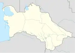 Asjkhabad ligger i Turkmenistan