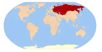 Sovjetunionens placering