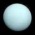 Planet Uranus, a ice giant