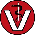V-form, som et symbol på veterinærmedicin.