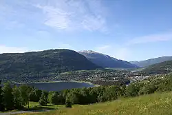 Billede af Voss taget fra Bordalen