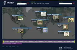 The World Digital Library hjemmeside da den blev langcheret den 21ende April2009