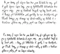 Quikscript example of the same passage in Junior Quikscript(above) and Senior Quikscript(below)