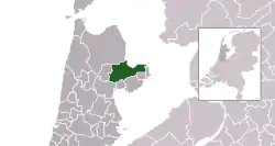 Highlighted position of Medemblik in a municipal map of North Holland